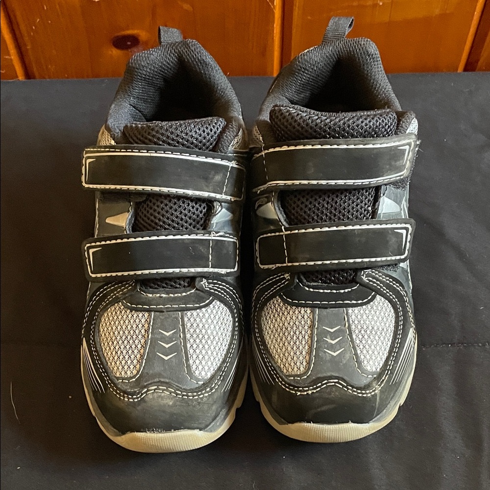 Kids Black and Silver Shoes